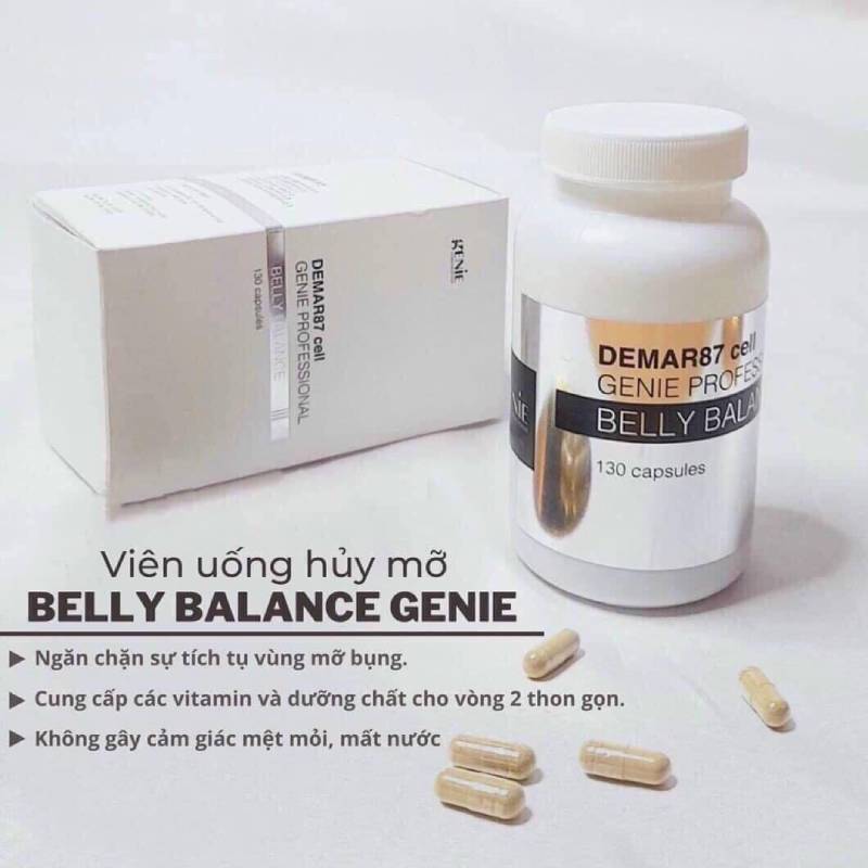 Công Dụng Của Viên Uống Giảm Cân Demar87 Cell Genie Professional Belly Balance